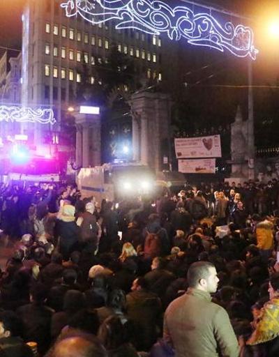 Galatasaray Meydanındaki Cizre eylemine polis müdahalesi