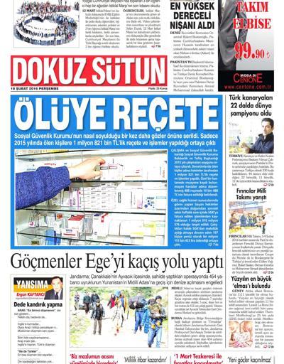 Gazete manşetleri (18 Şubat 2016)