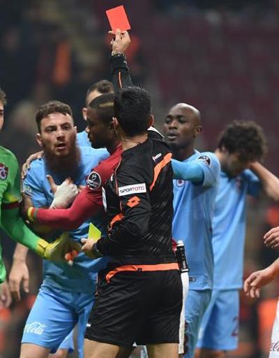 Arenada 4 kırmızı kart 3 gol: Galatasaray:2 Trabzonspor:1
