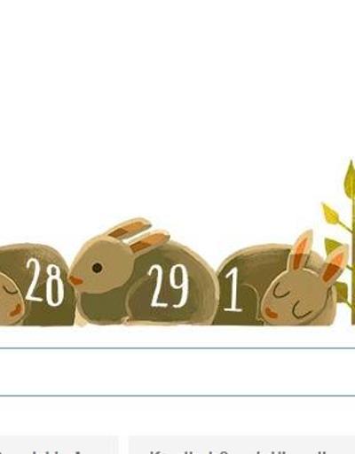 Googledan eğlenceli 29 Şubat doodleı