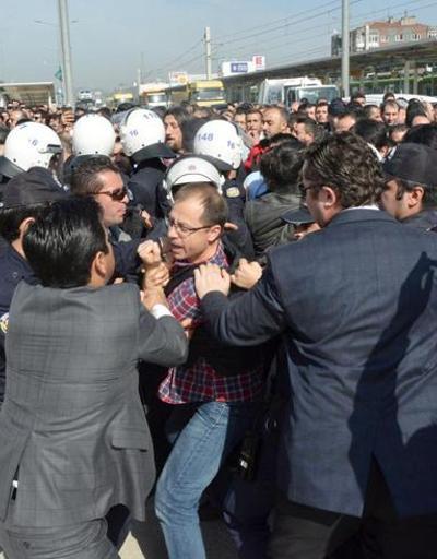 Renault işçilerinin eylemine polis müdahalesi