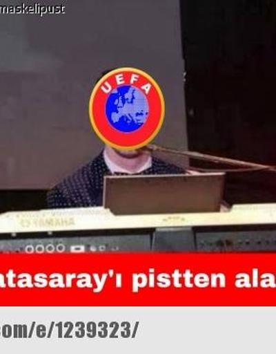 UEFA Galatasaraya ceza verince capsler