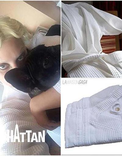 Lady Gaga Türk markası bornoz giydi