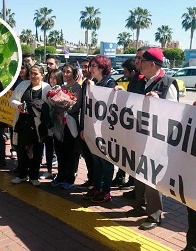 Barış Mitinginde yaralanan Günay Karakuşa Adanada sıcak karşılama