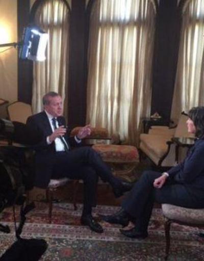 Cumhurbaşkanı Erdoğan, Christiane Amanpoura konuştu