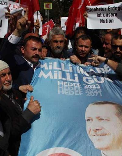 ZDF önünde Cumhurbaşkanı Erdoğan protestosu