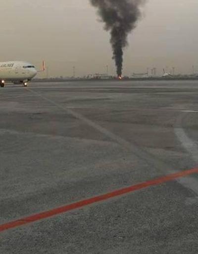 Atatürk Havalimanında yangın paniği