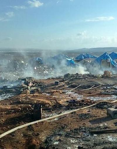 İdlibde çadır kente saldırı