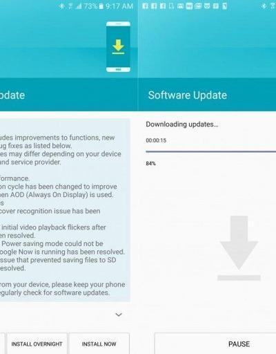 Galaxy S7 için güvenlik güncelleştirmesi