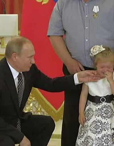 Putin, küçük kızı ağlattı