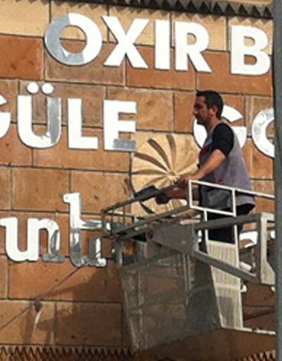 Tuzluca Belediyesi Ermenice tabelayı kaldırdı