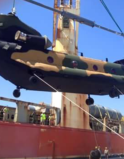 İlk Chinook helikopteri Kara Kuvvetleri Komutanlığına teslim edildi