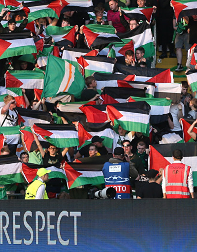 Celtice Filistin bayrağı cezası