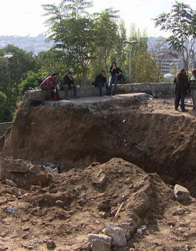 Cihangir Roma Parkına sosyal tesis yapımı durduruldu