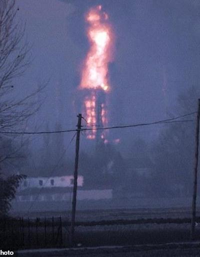 İtalyada petrol rafinerisi yanıyor