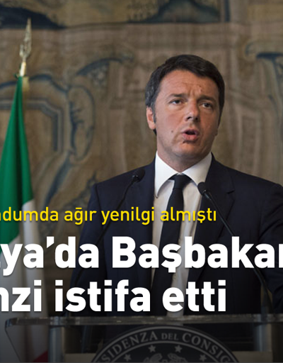 İtalya’da Başbakan Renzi istifa etti