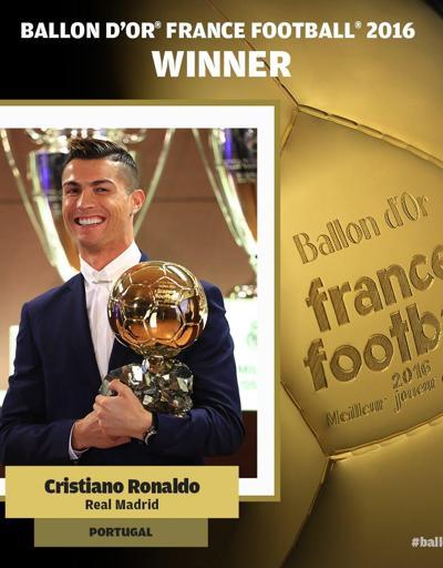 Ballon dor Ödülü Cristiano Ronaldonun