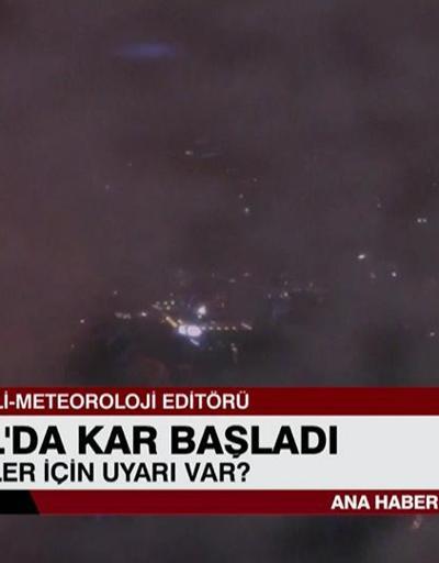 İstanbulda kar başladı. Hangi bölgeler için uyarı var Bünyamin Sürmeli yanıtladı