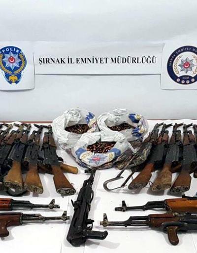 PKKya ait 25 kalaşnikov ele geçirildi