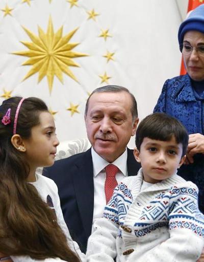 Halepli küçük Bana, Erdoğan ile buluştu