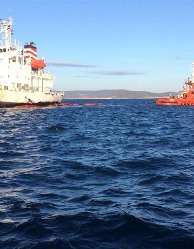 Çeşmede sızdırdığı yakıt kıyıyı kirleten gemi kurtarıldı
