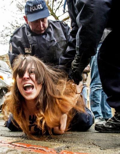 Protestonun kadın hali