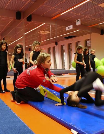 Çocuklara ücretsiz jimnastik eğitimi