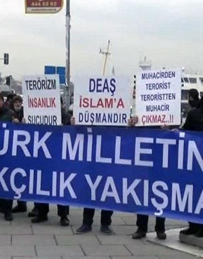 İstanbul Üsküdarda terör protestosu