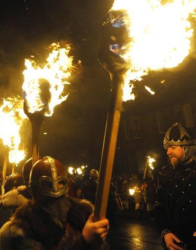 İskoçyada bir kuzey geleneği: Ateş festivali
