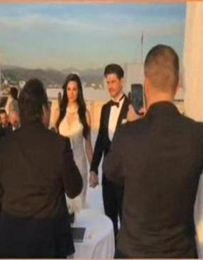 Ünlü çiftin Los Angelestaki düğününden ilk kareler