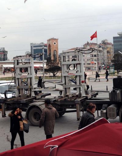Taksim ve İstiklal Caddesinde 15 Şubat önlemi sürüyor