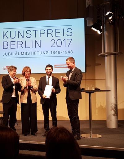 Berlin Güzel Sanatlar Akademisi’nin Büyük Sanat Ödülü Emin Alpere verildi