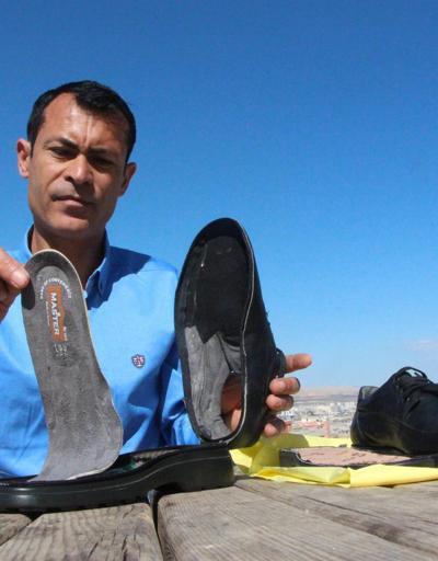 Şanlıurfalı vatandaş sinyal kesici ayakkabı tasarladı