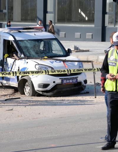 Mersinde polise bombalı saldırı