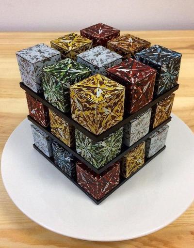Fransız şef ve zeki pastaları: Rubik Küpü