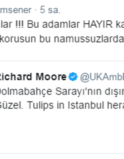 Ertem Şener ile İngiliz Büyükelçi Twitterda tartıştı