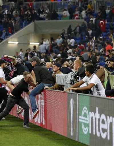 Lyon-Beşiktaş maçının bilançosu: 12 gözaltı, 7 yaralı