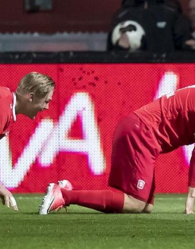 Enes Ünalın Hollandayı sallayan gol sevinci