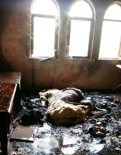 Kırıkkalede yangın: Baba öldü oğlu gözaltında