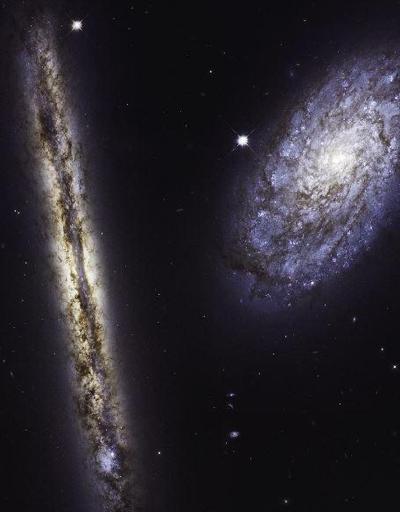 Hubble Teleskopu 27. yaş gününde çifte galaksi fotoğrafladı