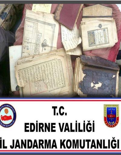 Edirnede tarihi eser operasyonu: 1 gözaltı