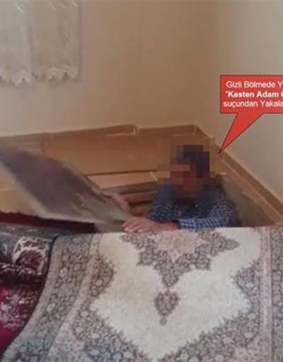 Diyarbakırdaki cinayet hükümlüsü evdeki gizli bölmede yakalandı