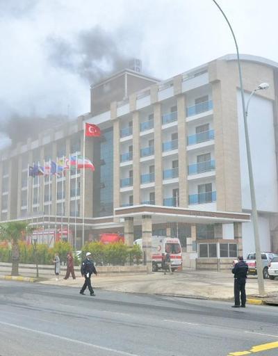 Son dakika: Orduda 7 katlı otelde yangın