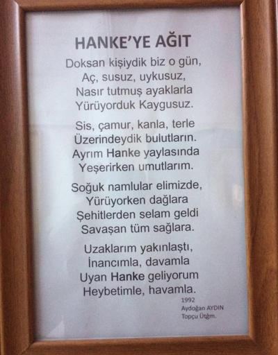 Tümgeneral Aydoğan Aydının Hankeye Ağıt şiiri duygulandırdı