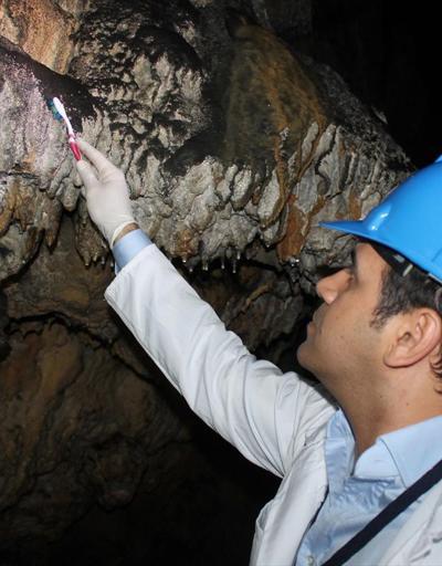 Zonguldakta diş fırçası ile mağara temizliği başladı