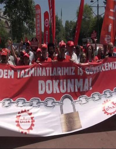 DİSKten İŞKUR önünde Kıdem tazminatı protestosu