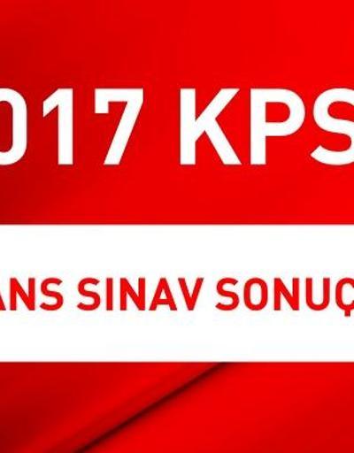 2017 KPSS sonuçları ÖSYM giriş sonuç sayfasında yayınlandı.