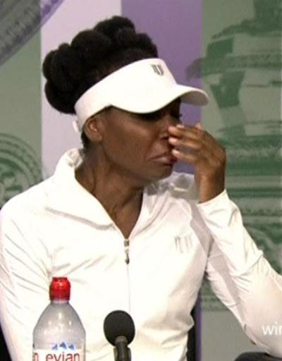 Venus Williams gözyaşlarını tutamadı
