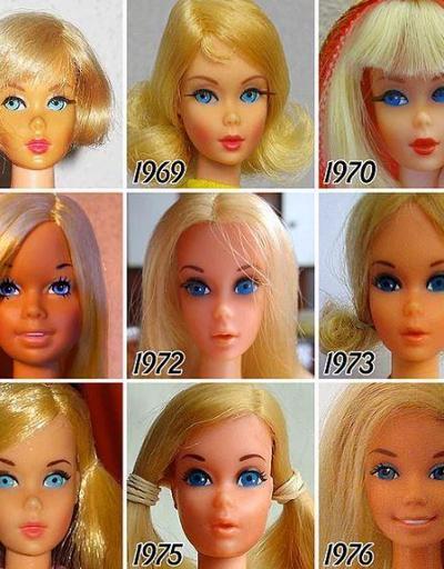 Barbie bebeğin 58 yıllık inanılmaz değişimi
