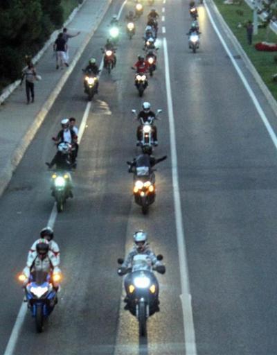 Barkın Bayoğlu için onlarca motosikletli bir araya geldi